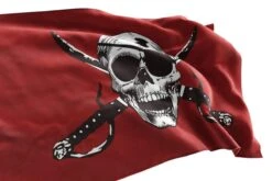 Drapeau Pirate Rouge Et Blanc -Pirate Costume Shop drapeau pirate rouge blanc