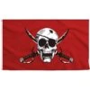 Drapeau Pirate Rouge Et Blanc -Pirate Costume Shop drapeau pirate rouge et blanc