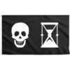 Drapeau Pirate Sablier Du Capitaine Napin -Pirate Costume Shop drapeau pirate sablier