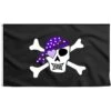 Drapeau Pirate Tête De Mort Fille -Pirate Costume Shop drapeau pirate tete de mort fille