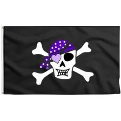 Drapeau Pirate Tête De Mort Fille