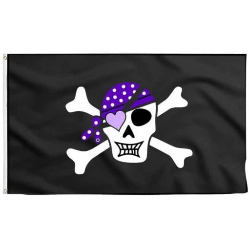Drapeau Pirate Tête De Mort Fille