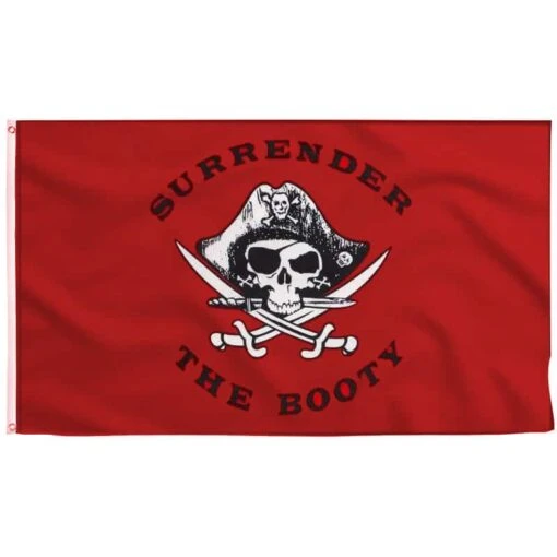 Drapeau Rouge Des Pirates Voleurs De Butins