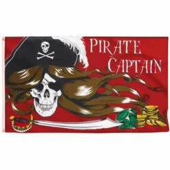 Drapeau Squelette Pirate Femme