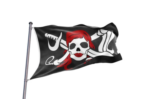 Drapeau Pirate Femme Guerrière - Image 2