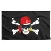 Drapeau Squelette Pirate Lunette