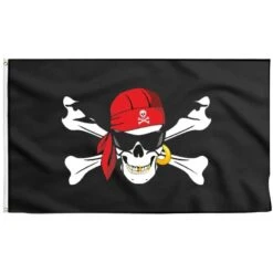 Drapeau Squelette Pirate Lunette