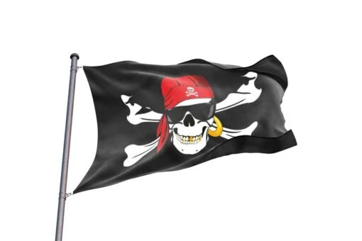 Drapeau Squelette Pirate Lunette - Image 2