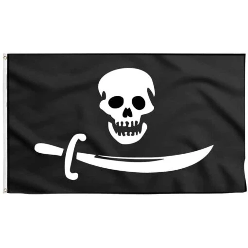 Drapeau Sur Bateau Pirate Sans Pitié