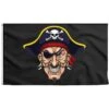 Drapeau Tête De Pirate - Pavillon Noir -Pirate Costume Shop drapeau tete de pirate 1