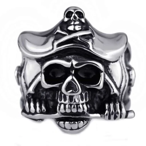 Grosse Bague Pirate Homme Sanguinaire