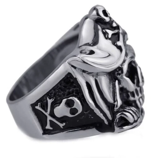 Grosse Bague Pirate Homme Sanguinaire - Image 3