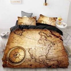 Housse De Couette Pirate Carte Au Trésor