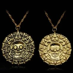 ▷ Collier Médaillon De Pirates Des Caraïbes -Pirate Costume Shop medaillon pirate des caraibes