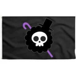 One Piece Brook Jolly Roger - Drapeau Pirate