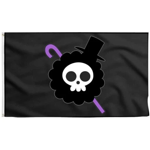 One Piece Brook Jolly Roger - Drapeau Pirate