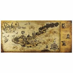 Parchemin Carte Au Trésor Pirate