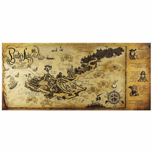 Parchemin Carte Au Trésor Pirate