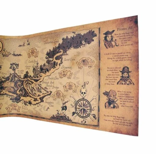 Parchemin Carte Au Trésor Pirate - Image 2