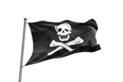 Black Sam Bellamy Pavillon Pirate -Pirate Costume Shop sam bellamy flag