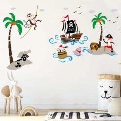Stickers Singe Pirate Pour Enfants