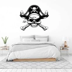 Stickers Tête De Mort Pirate