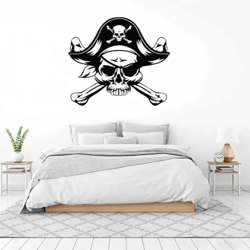 Stickers Tête De Mort Pirate