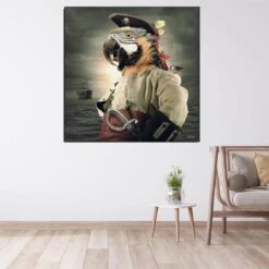 Tableau Pirate Perroquet Style Canvas