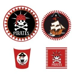 Déco Vaisselle Jetable Pirate Anniversaire